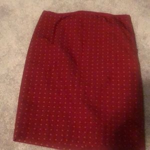 The Limited Red Polka Dot Skirt